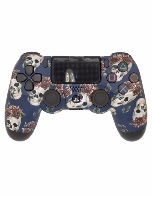دسته طرح‌دار PS4 جمجمه و گل