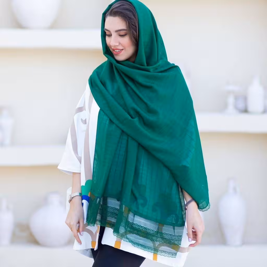 شال نخی دور گیپور در 4 رنگ