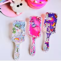 شانه اکواریومی سر بچه گانه طرح کیوت یونیکورن فانتزی مسافرتی سایز بزرگ مناسب کودکان و بزرگسالان

