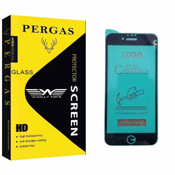 محافظ صفحه نمایش سرامیکی وایلی نایس مدل Pergas Glass مناسب برای گوشی موبایل اپل iPhone 6