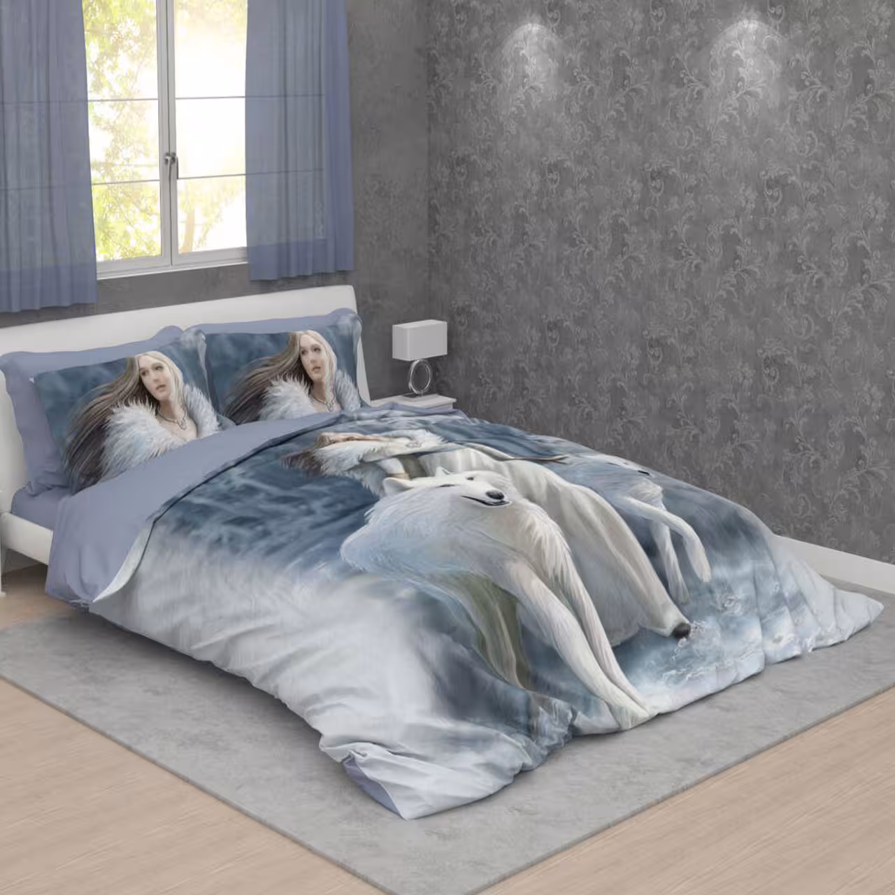 سرویس لحاف روتختی ترکسان کد D68 دو نفره 6 تکه