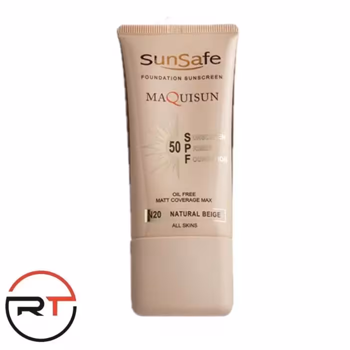 ضد آفتاب بژ طبیعی SPF50 فاقد چربی N20 سان سیف
