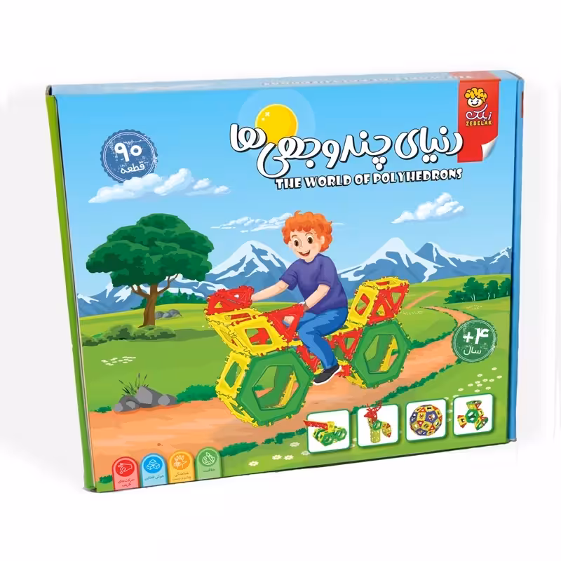 بازی فکری ساختنی 90 قطعه ای دنیای چندوجهی ها کد2803