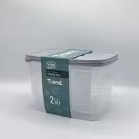 هوبی لایف - ظرف نگهدارنده 2 عددی طوسی کمرنگ 020993