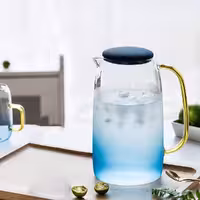 پارچ پیرکس دسته رنگی
