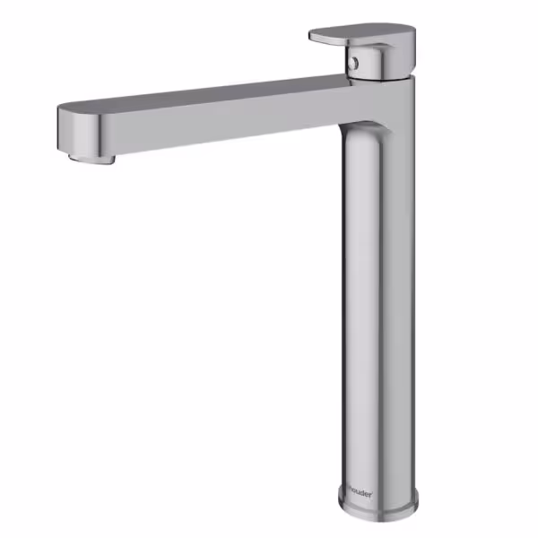 شیر روشویی پایه بلند شودر مدل تاین کروم