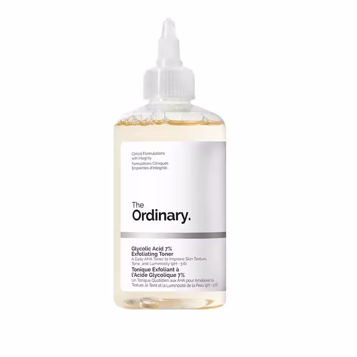 تونر گلیکولیک اسید 7% اوردینریordinary لایه بردار و شفاف کننده