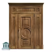 درب ورودی چوبی لاکچری کد 1093