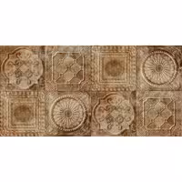 کاشی فخار رفسنجان مدل دکور آنتیکا قهوه ای 30×60