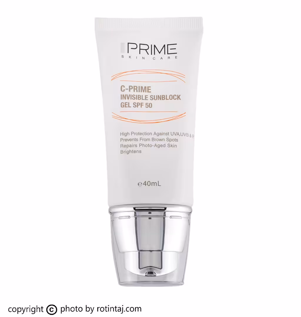 ژل ضد آفتاب ویتامین سی SPF50 پرایم 40 میلی