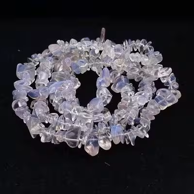 ریسه سنگ اوپال یاسی سنتتیک شکسته ( طول ریسه 40 سانتیمتر است)