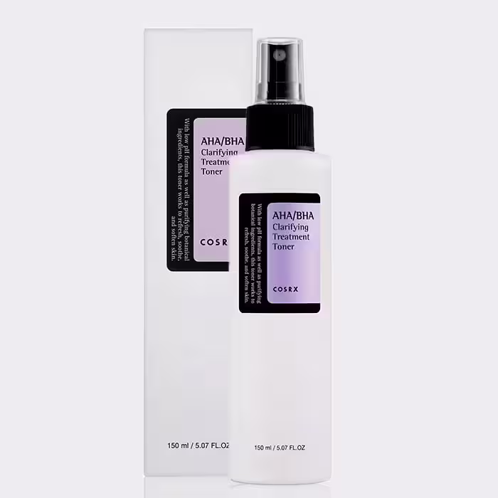 تونر لایه بردار و روشن کننده پوست AHA/BHA کوزارکس حجم 150 میل