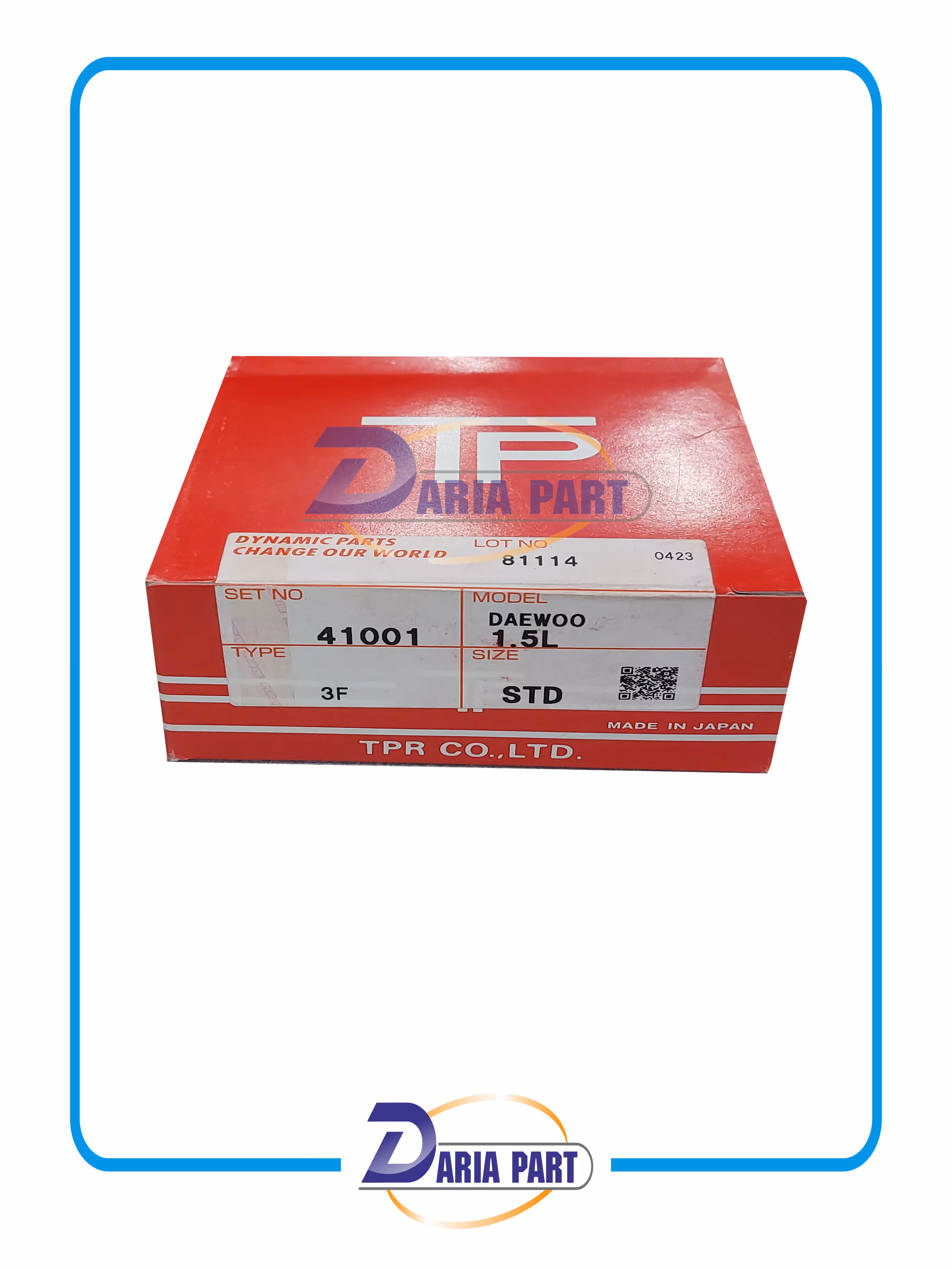 رینگ موتور سایز استاندارد دوو سیلو - ریسر برند TP ژاپن