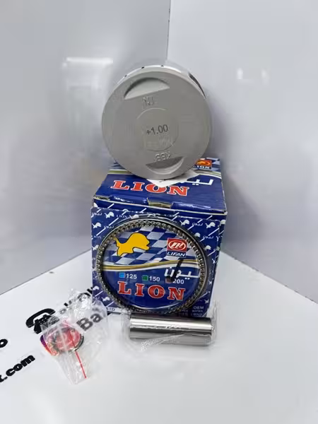 رینگ و پیستون کامل موتور سیکلت هندا 200شماره 100 برند لیون