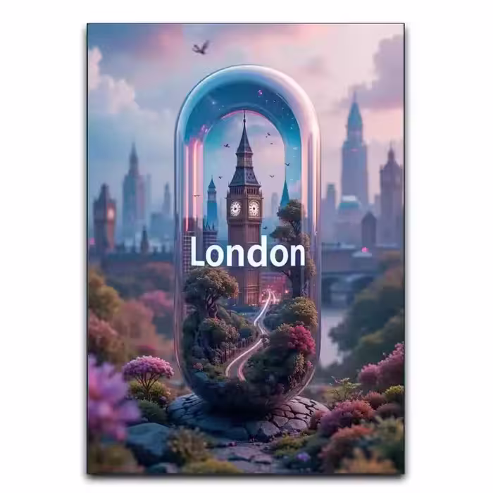تابلو مدرن شهر لندن