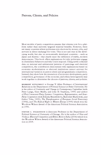 خرید و دانلود نسخه کامل کتاب Patrons, Clients and Policies: Patterns of Democratic Accountability and Political Competition