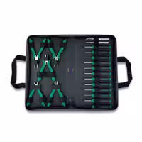 کیف ابزار 19 پارچه برزنتی جواهر سازی مدل GPN-019A تاپ تول Toptul