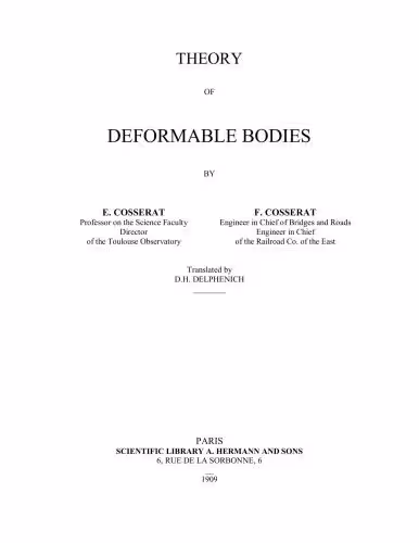 خرید و دانلود نسخه کامل کتاب Theory of Deformable Bodies