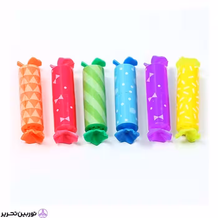 ماژیک هایلایت 6 رنگ طرح شکلات پیچی