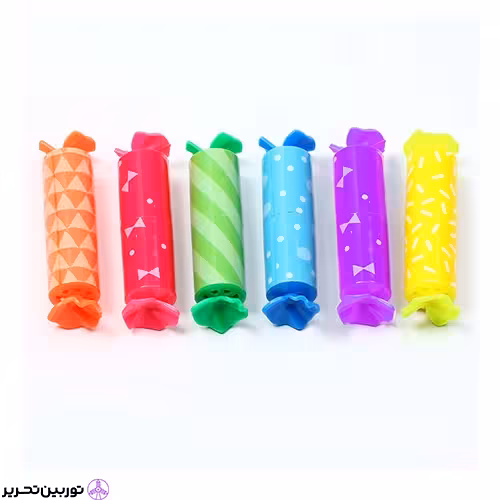 ماژیک هایلایت 6 رنگ طرح شکلات پیچی