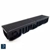 گاتر پلی آمید تقویت شده 13*13 سانتی مشکی