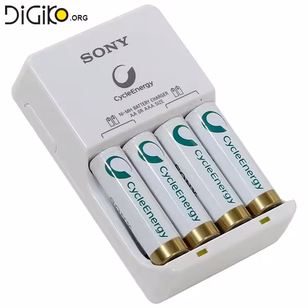 شارژر باتری سونی با 4 باتری قلمی