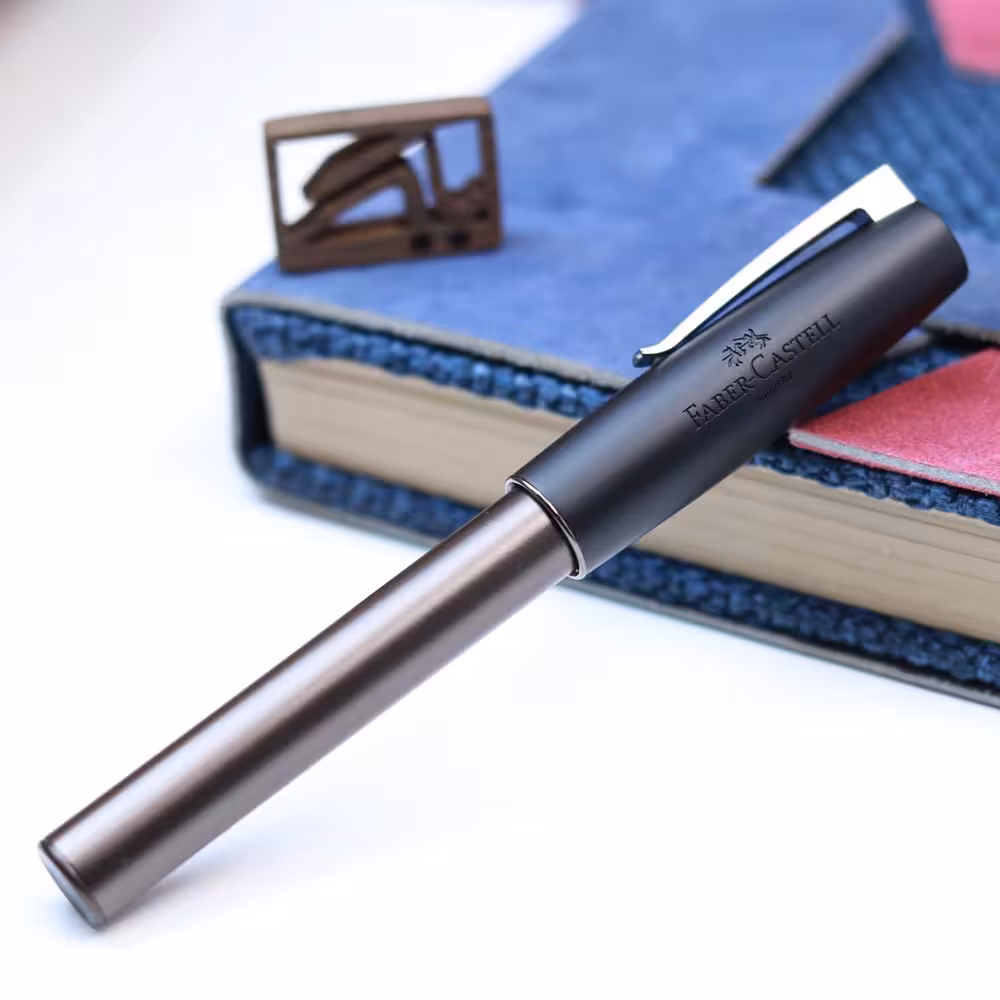 روان نویس فابرکاستل لووم گان متال مات 149265 FABER-CASTELL Loom Gunmetal matte RB