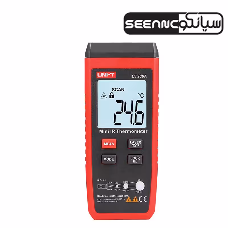 ترمومتر لیزری 300 درجه یونیتی مدل UNI-T UT-306A