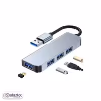 هاب 4 پورت آیجویر BYL-2013U3-1.2M | پشتیبانی از OTG و کابل 1.2 متری
