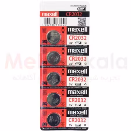 باتری سکه ای مکسل مدل CR2032 بسته 5 عددی
