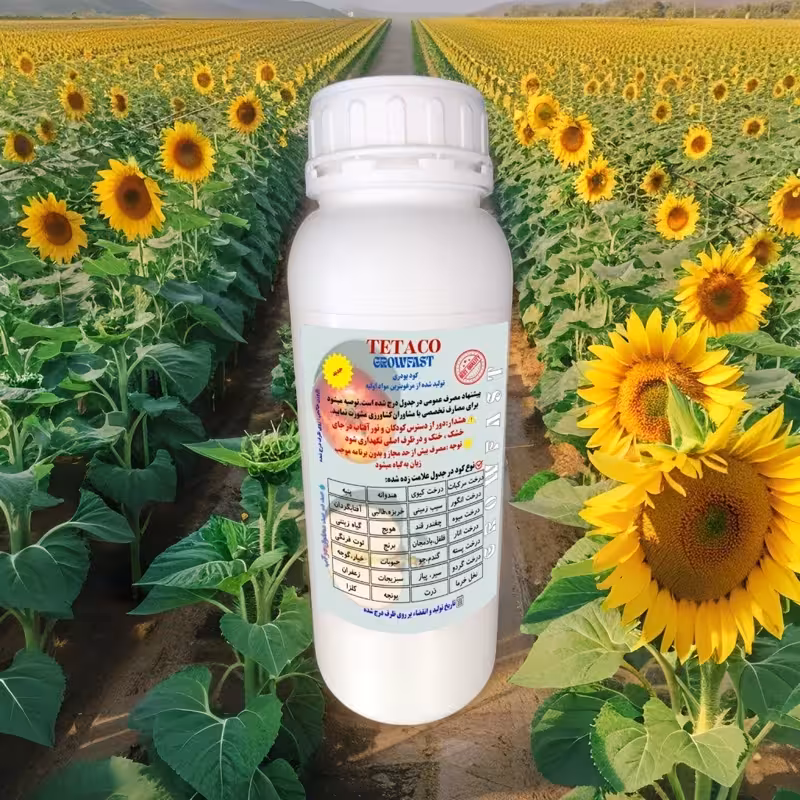کود پودری آفتابگردان تتاکو GROWFAST وزن  1  کیلوگرم