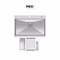 سینک دست ساز میکس پلاس مدل BCN-74