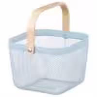 سبد پیکنیک 18*26*25 ایکیا رنگ آبی مدل Ikea RISATORP 505.200.84