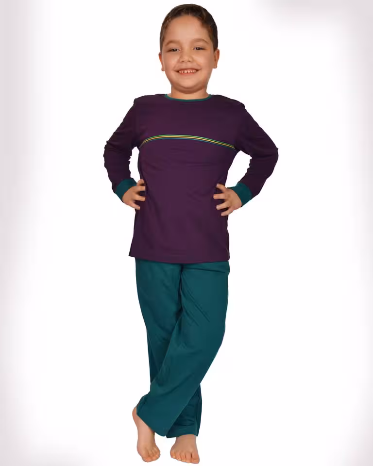 تیشرت آستین بلند و شلوار خانواده بچه گانه