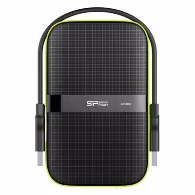 هارد اکسترنال سیلیکون پاور مدل Armor A60 ظرفیت یک ترابایت دارای رابط USB Type-A 3.2