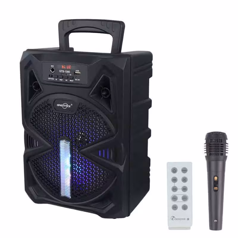 اسپیکر بلوتوثی گریت نایس GTS-1300   میکروفون و ریموت کنترل