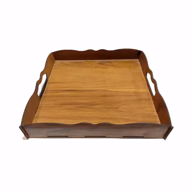 سینی فینگرفود چوبی مربع 30 سانت