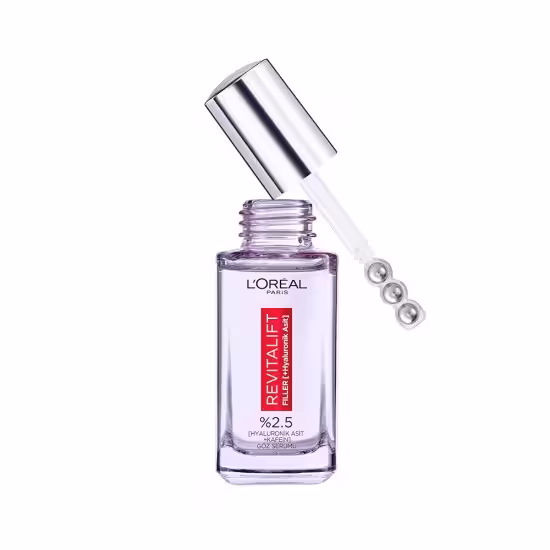 سرم دور چشم پر کننده خطوط لورال رویتالیفت فیلر حاوی هیالارونیک اسید20میلLOREAL REVITALIFT FILLER