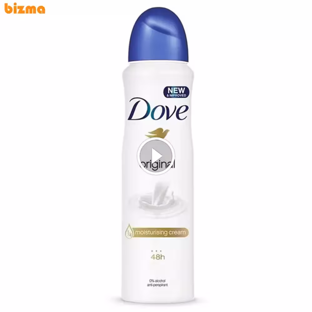 اسپری ضد تعریق زنانه داو مدل Original حجم 250 میلی لیتر