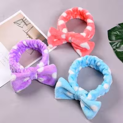 هدبند پاپیون خالخالی