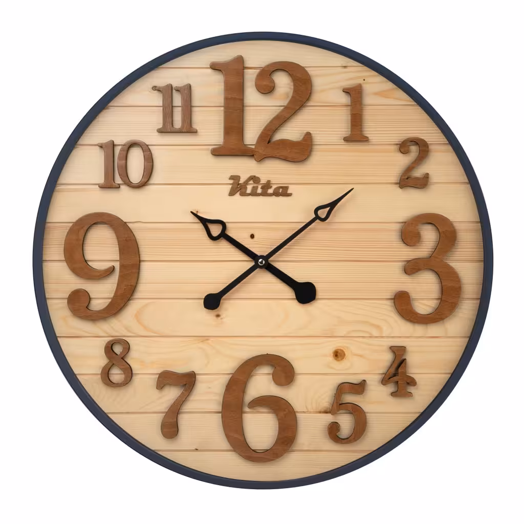 ساعت دیواری چوبی کد CKH632km