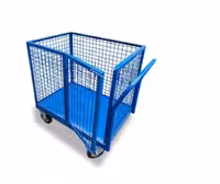 گاری دستی 67*100 با چرخ دایکاست دور توری و در بازشو