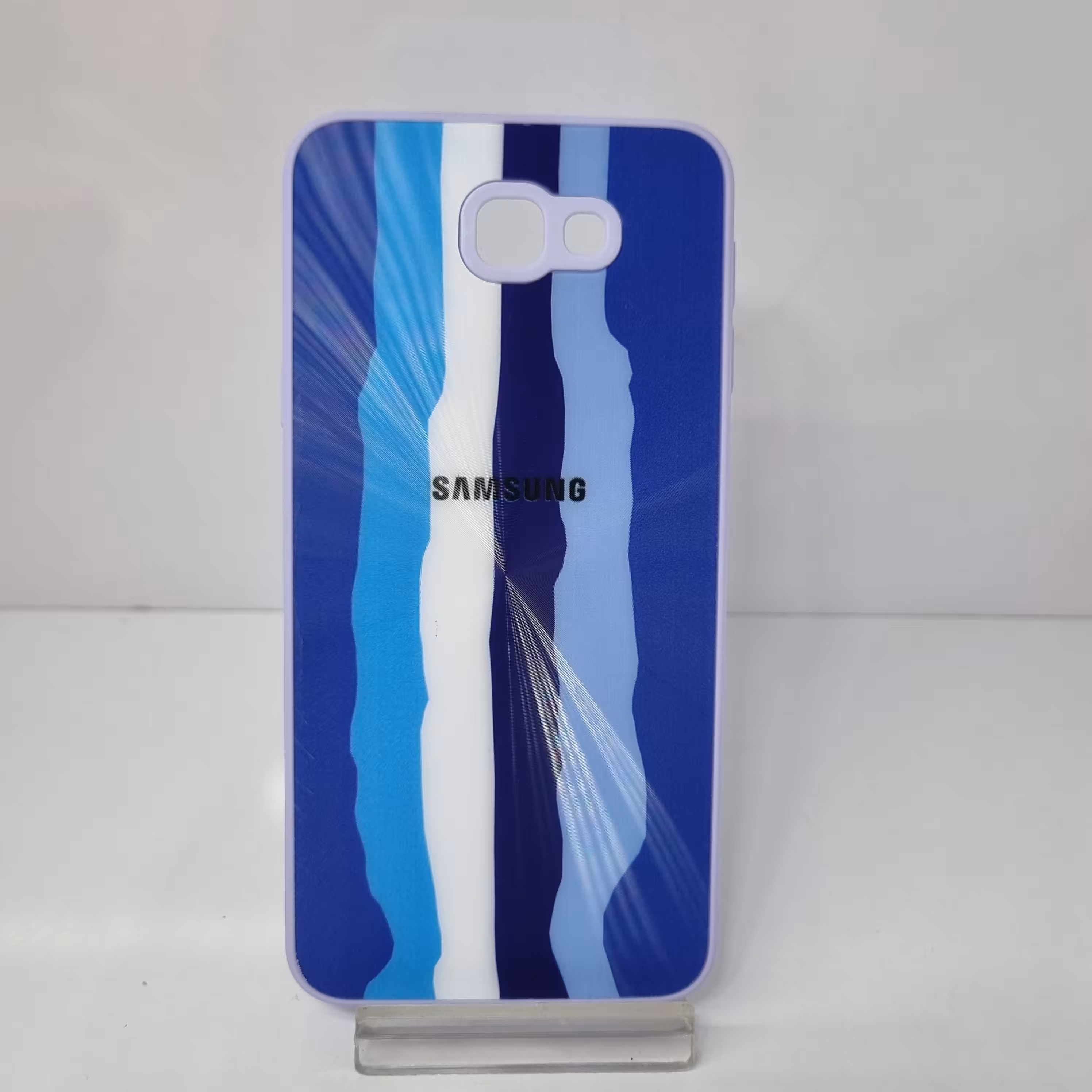 قاب سامسونگ J5 Prime طرح رنگین کمان لیزری آبی 