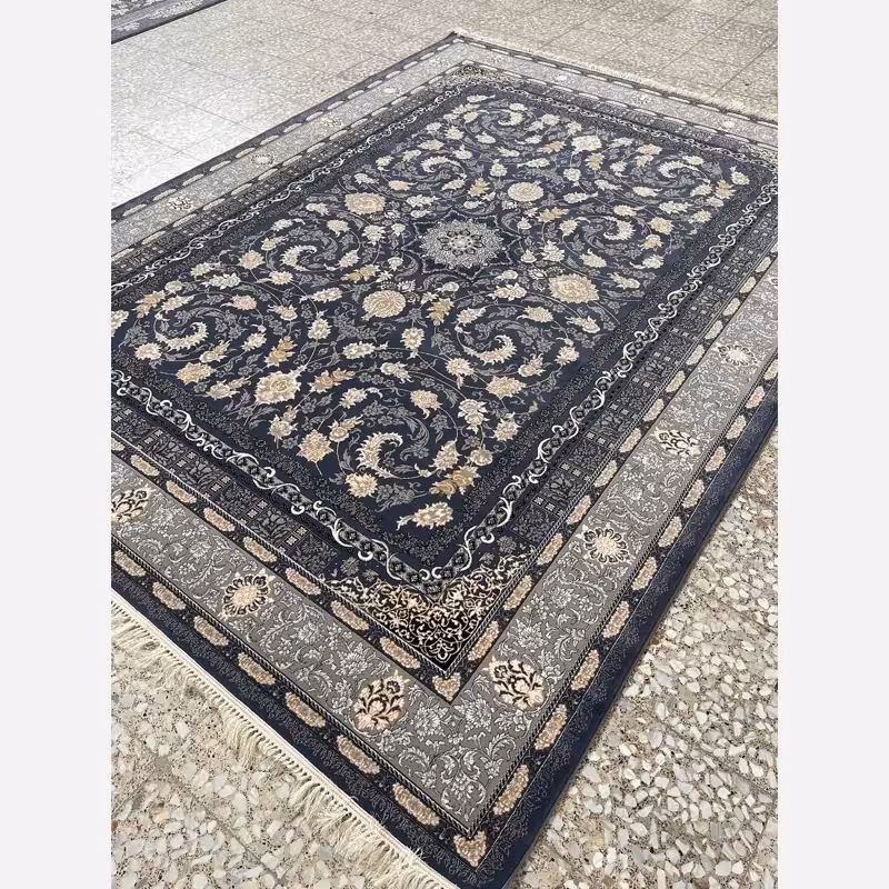 فرش ماشینی کاشان 700شانه 12متری طرح دایانا دلفینی(بادرسال رایگان)