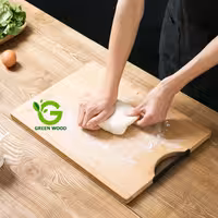 تخته برش گوشت چوبی بامبو مدل L38 کدGw130601010