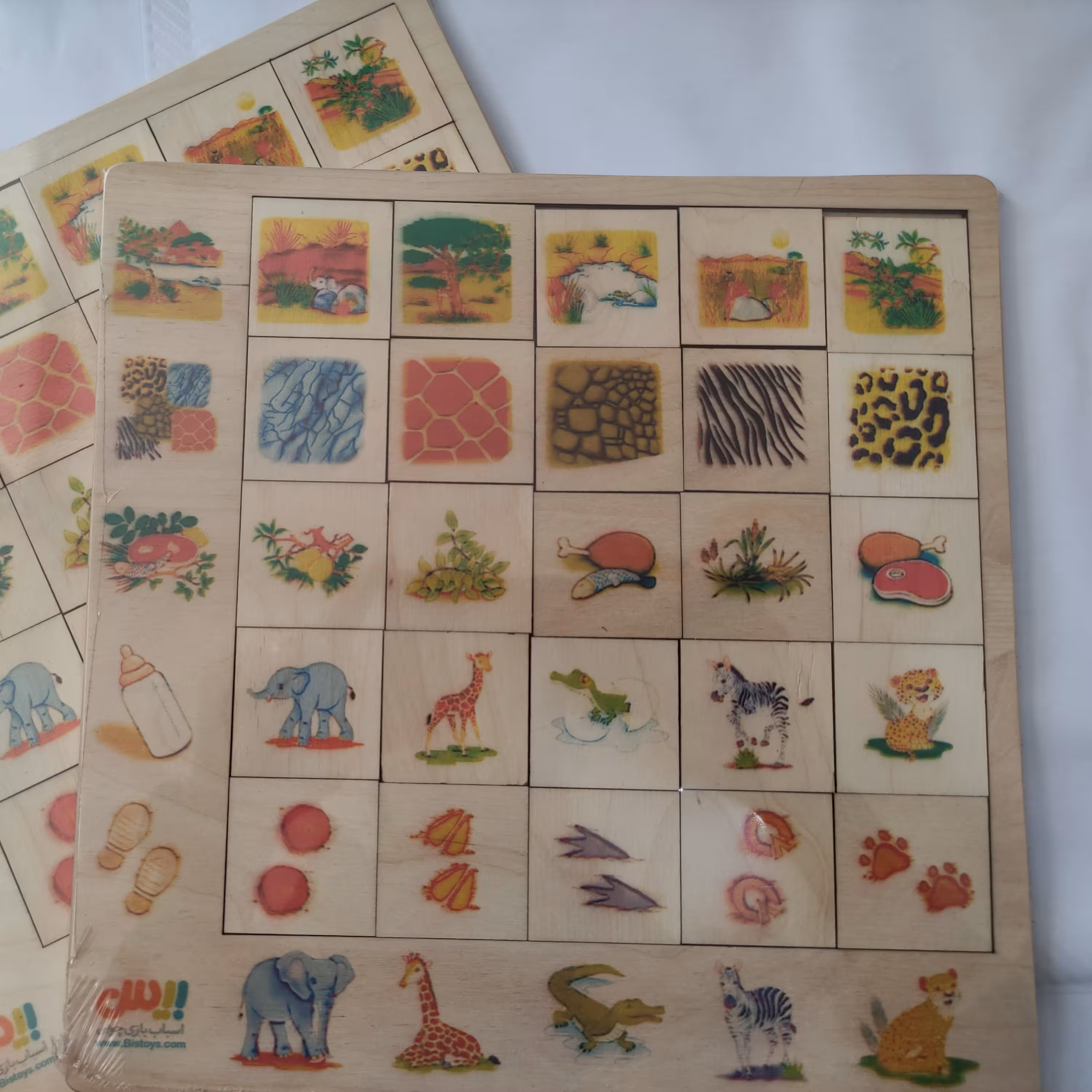 پازل 25 تکه چوبی طرح باغ وحش بیس کد 38067