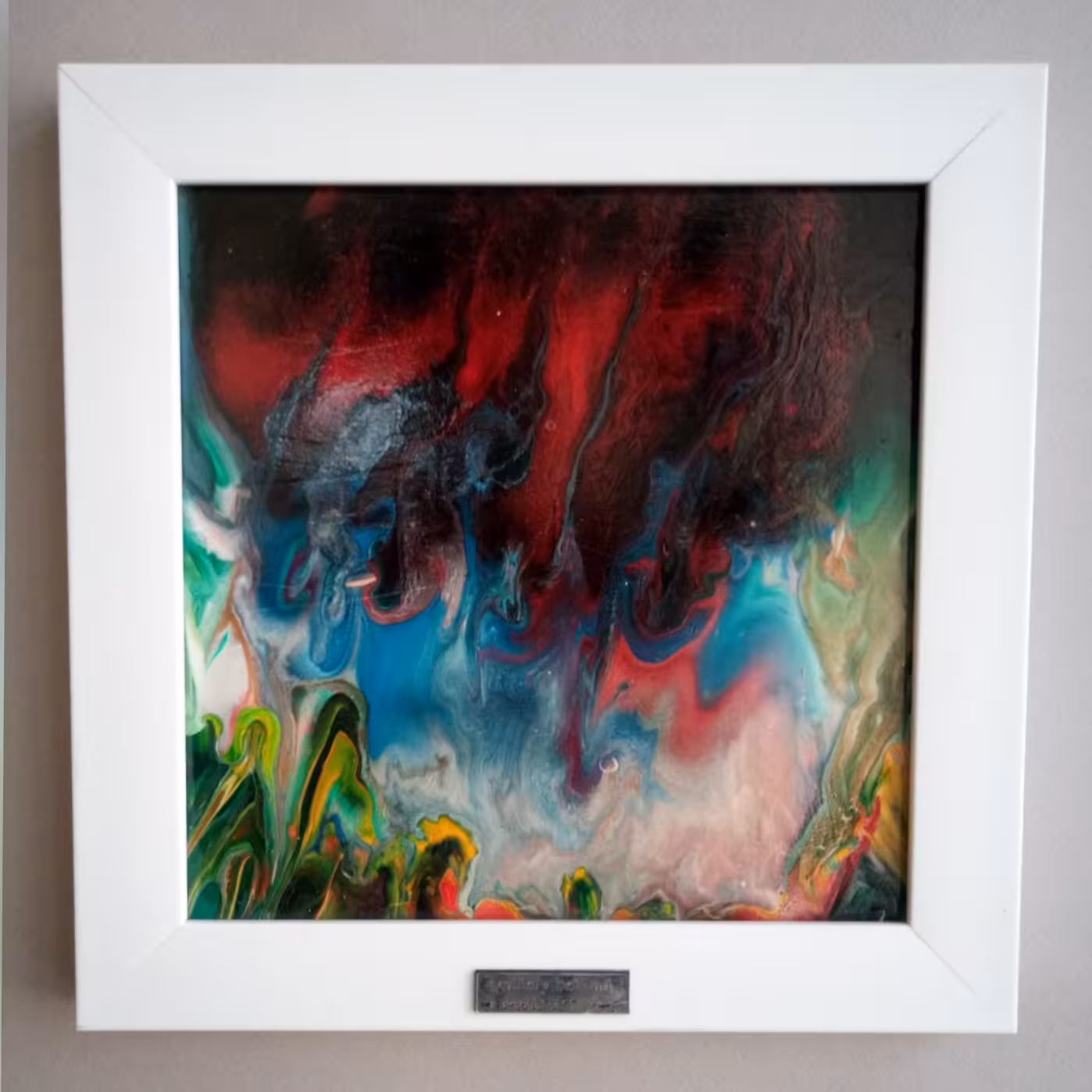 نقاشی ابستره انتزاعی ترکیب رنگ اکرلیک