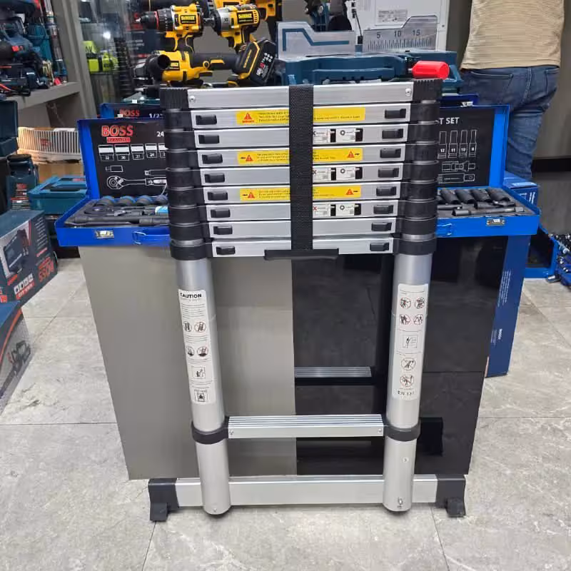 نردبان تلسکوپی 3/8 متری یکطرفه باس مدل RY-1338