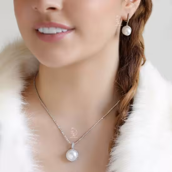 💍نیم ست جواهری با مروارید(N_4025)