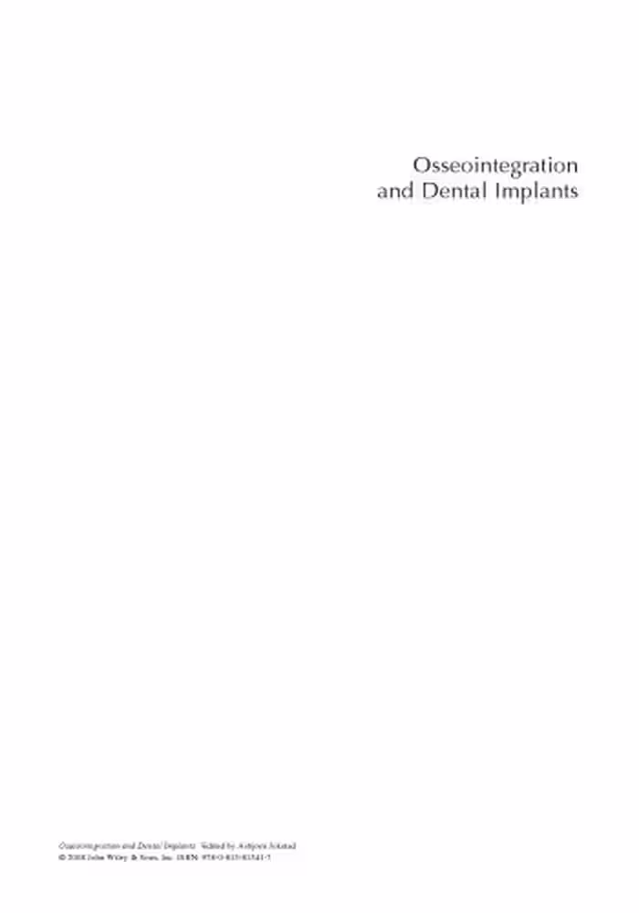 خرید و دانلود نسخه کامل کتاب Osseointegration and Dental Implants